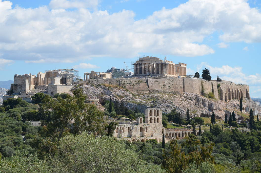 Acropolis of Athens: Ancient citadel above the city of Athens