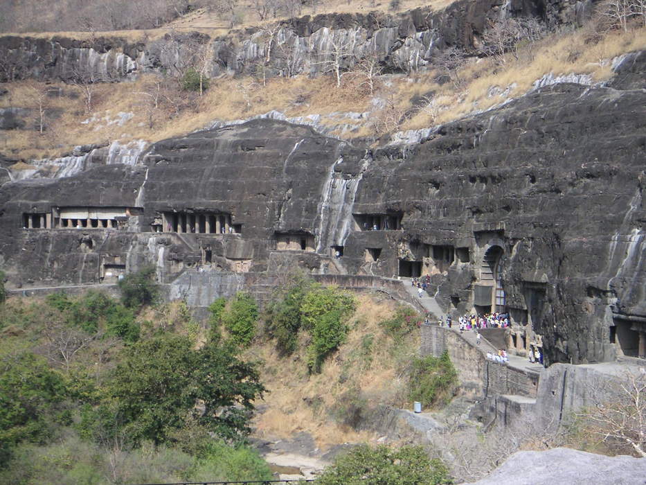 Ajanta Caves: 2nd century BCE to 6th century CE Buddhist cave monuments in Maharashtra, India
