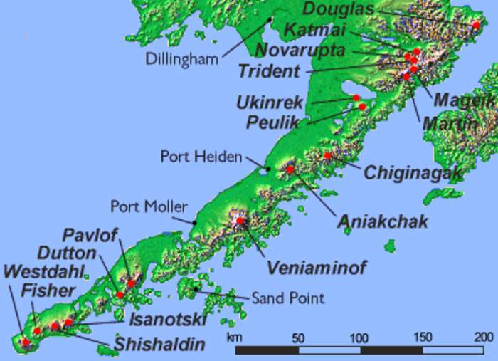 Alaska Peninsula: Peninsula extending towards the Aleutian Islands in Southwest Alaska, United States