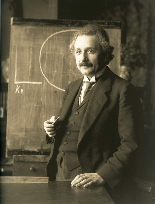 Albert Einstein: German-born physicist (1879–1955)