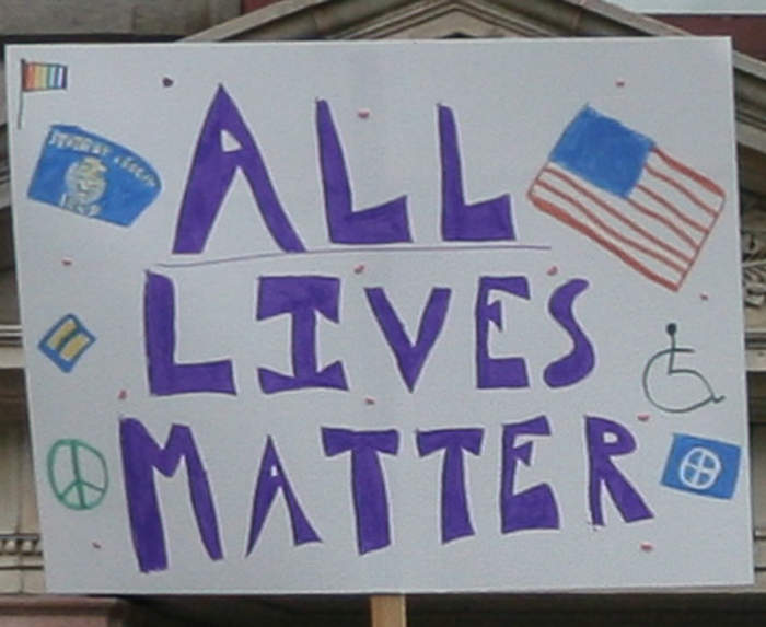 All Lives Matter: Slogan created as a counter-movement to Black Lives Matter