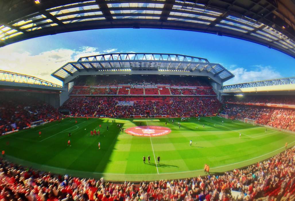 Anfield: Football stadium in Anfield, Liverpool, England