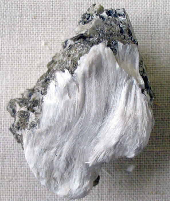 Asbestos: Carcinogenic fibrous silicate mineral