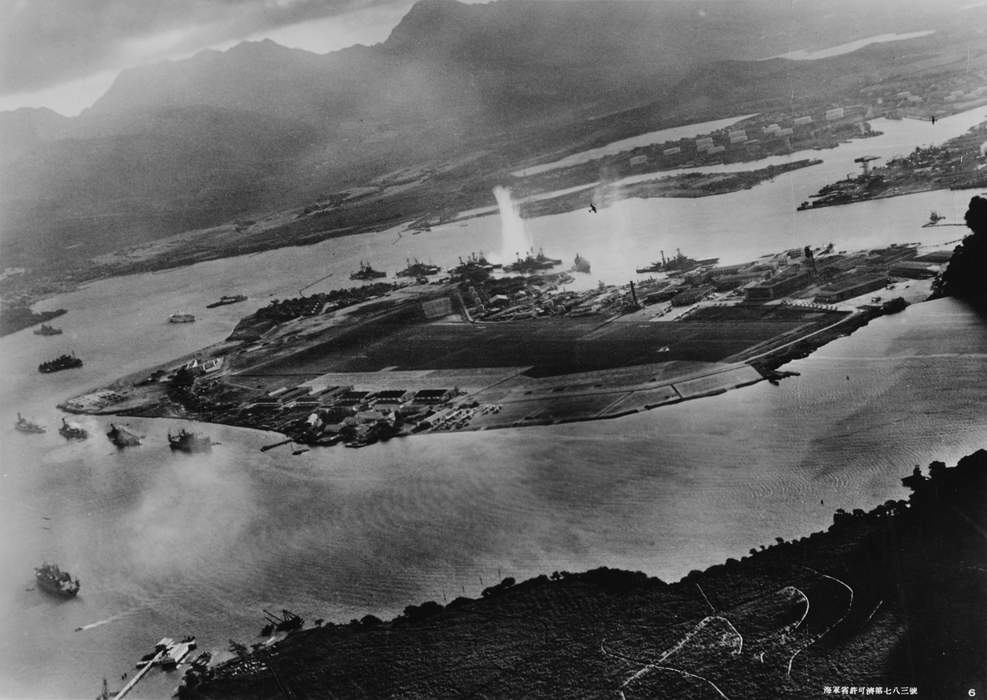Attack on Pearl Harbor: 1941 surprise attack by Japan on the US military base in Hawaii