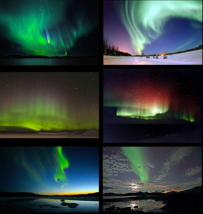 Aurora: Natural luminous atmospheric effect observed chiefly at high latitudes