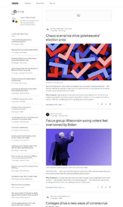 Axios (website): American news website