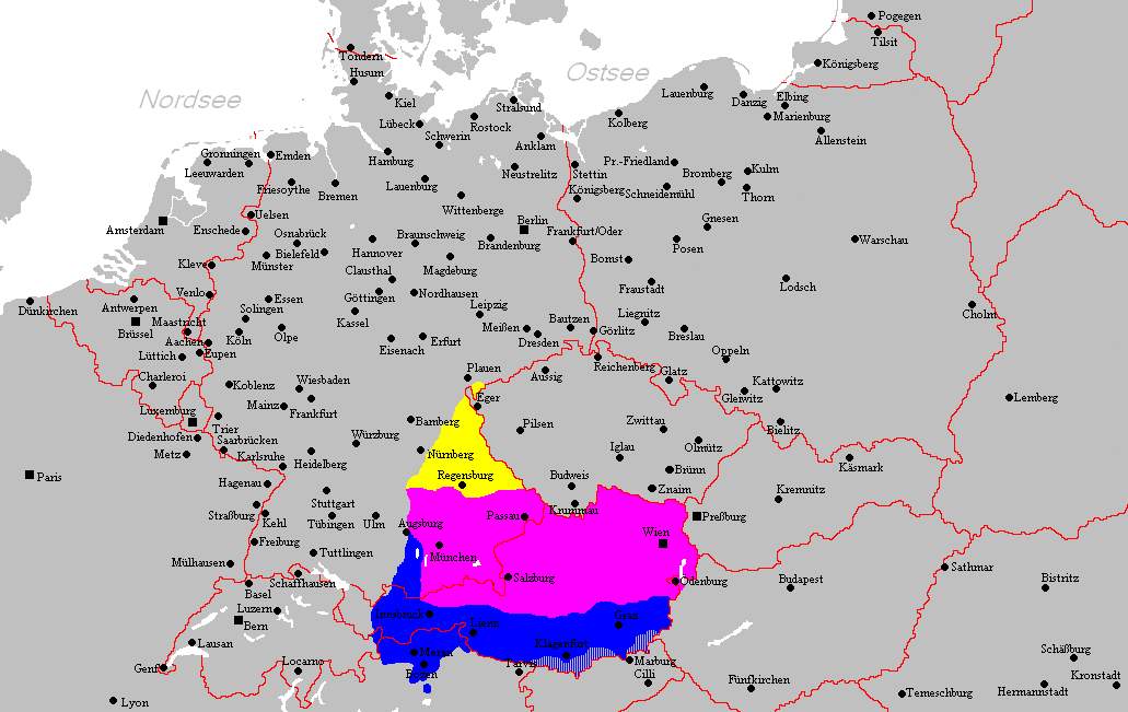 Bavarian language: Group of German varieties
