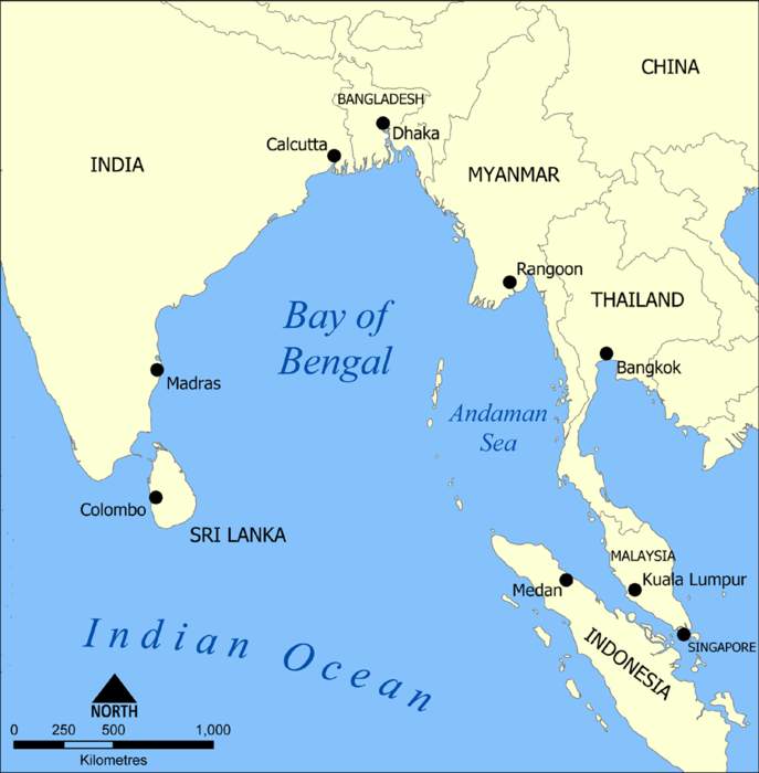 Bay of Bengal: Northeastern part of the Indian Ocean