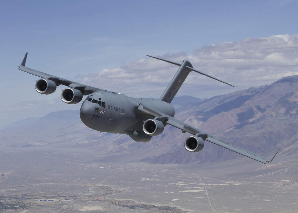 Boeing C-17 Globemaster III: American four engine military transport aircraft