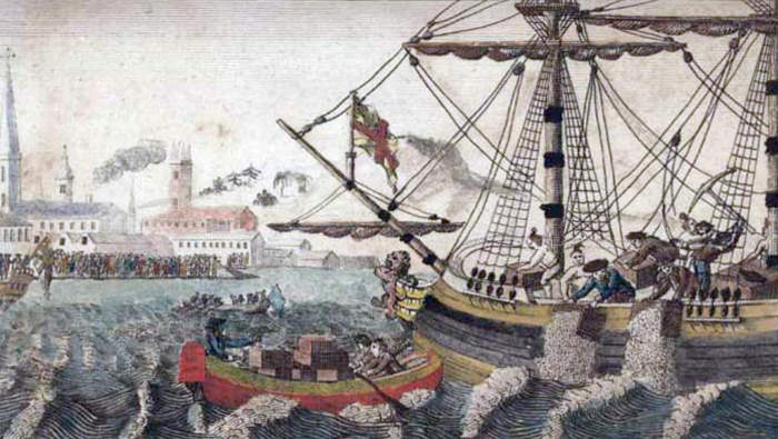 Boston Tea Party: 1773 American protest against British taxation