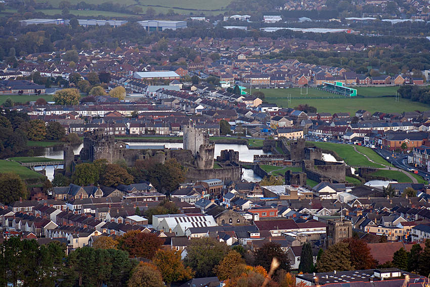 Caerphilly: Town in South Wales