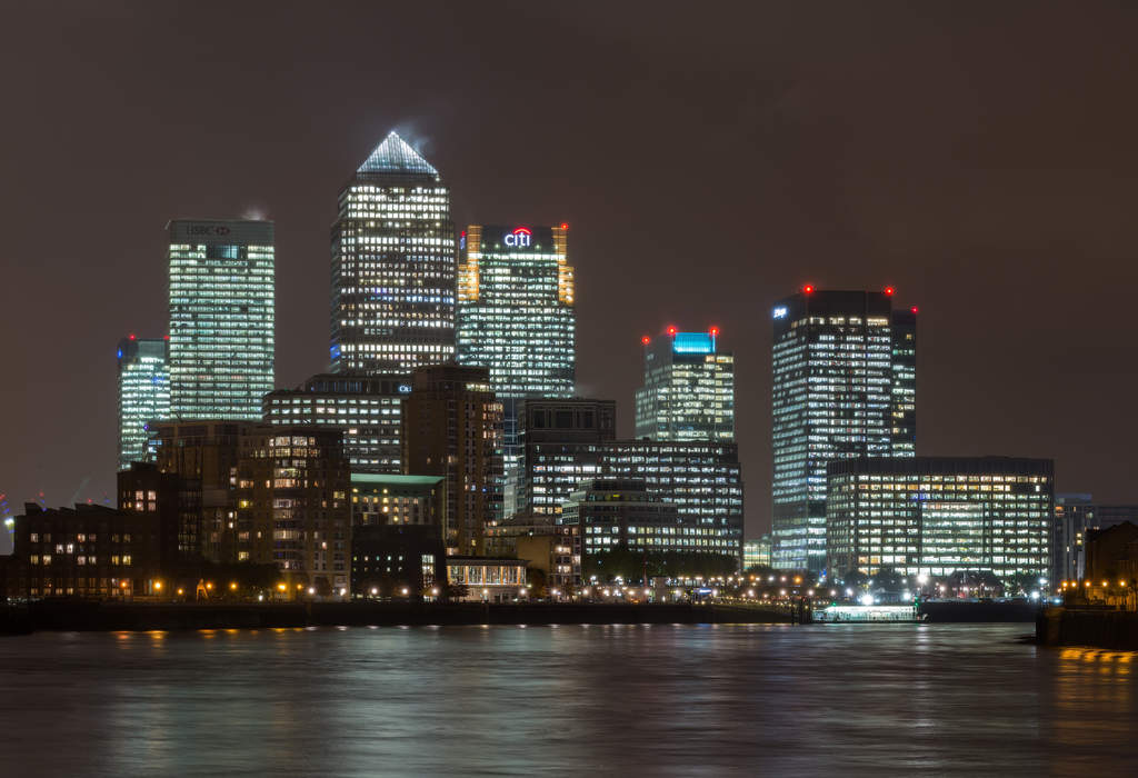 Canary Wharf: Major business and financial district in London