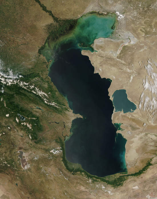 Caspian Sea: World's largest inland body of water, located in Eurasia