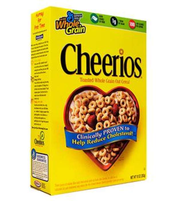 Cheerios: Breakfast cereal made by General Mills