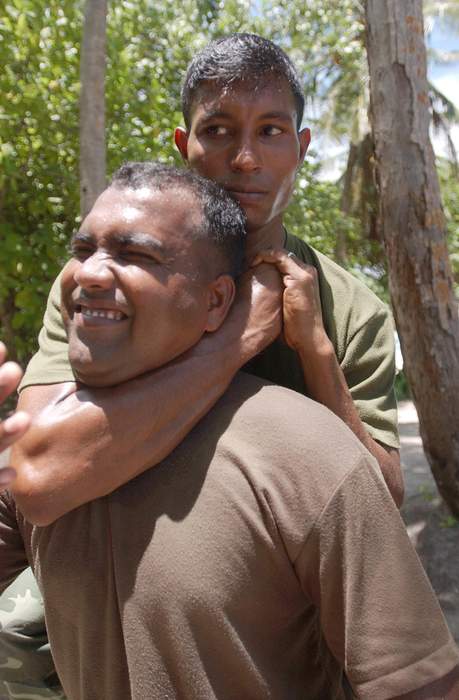 Chokehold: Submission hold that reduces air or blood flow