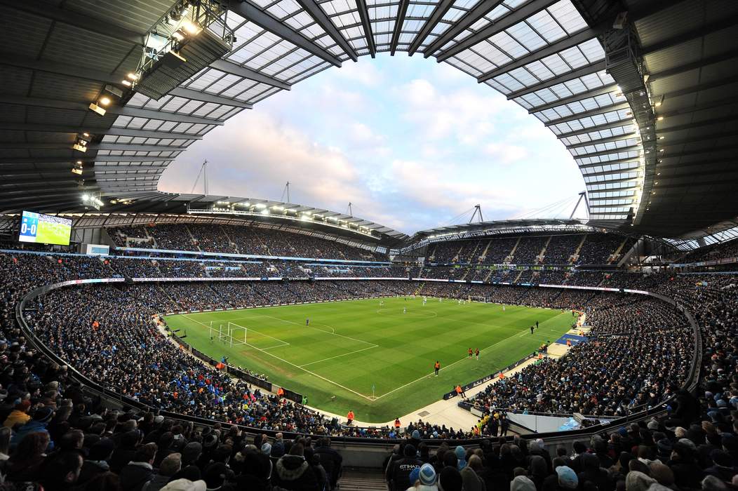 City of Manchester Stadium: Home ground of Manchester City Football Club in England