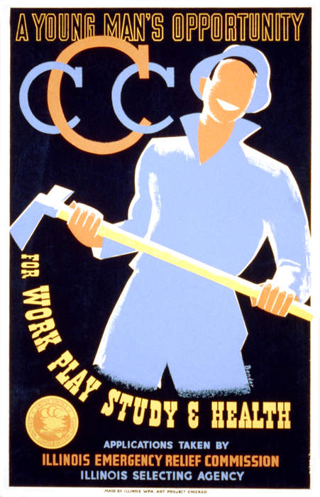 Civilian Conservation Corps: US voluntary public work relief program from 1933-42