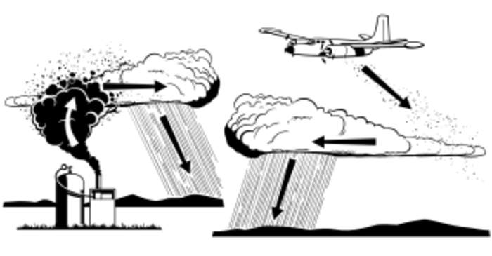Cloud seeding: Method that condenses clouds to cause rainfall