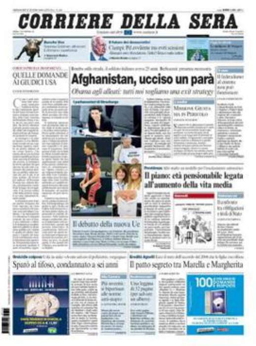 Corriere della Sera: Italian daily newspaper (founded 1876)