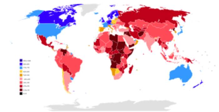 Corruption Perceptions Index: Country ranking by public sector corruption