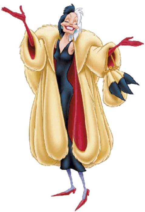 Cruella de Vil: Fictional character in One Hundred and One Dalmatians
