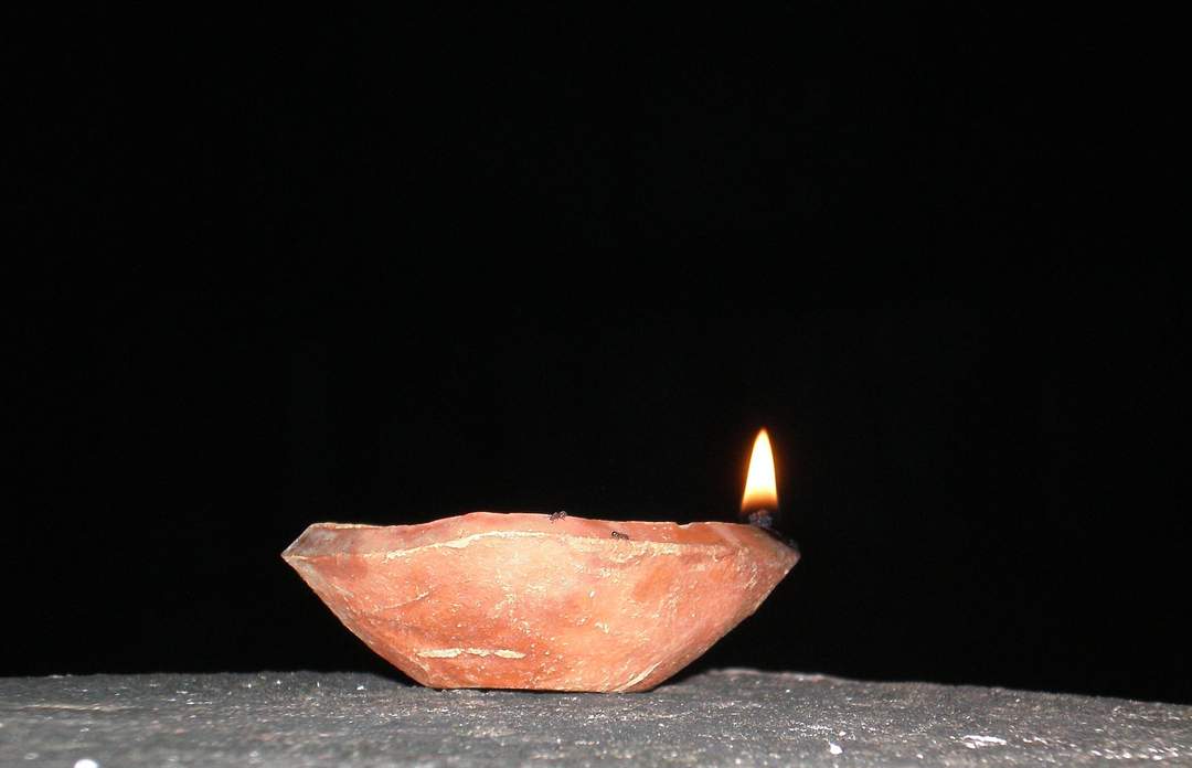 Diya (lamp): Oil or ghee-based lamp from South Asia