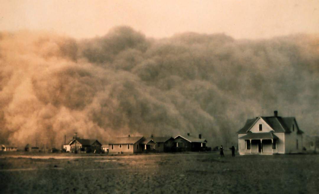 Dust: Small particles in the air and settling onto surfaces
