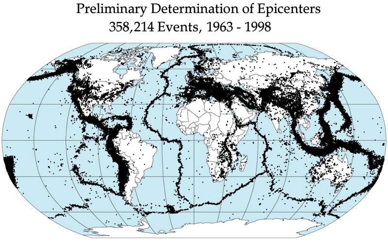 Earthquake: Sudden movement of the Earth's crust