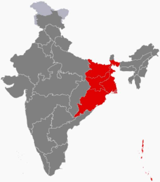 East India: Group of Eastern Indian states