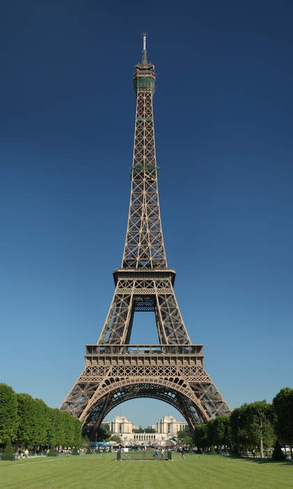 Eiffel Tower: Tower on the Champ de Mars in Paris, France