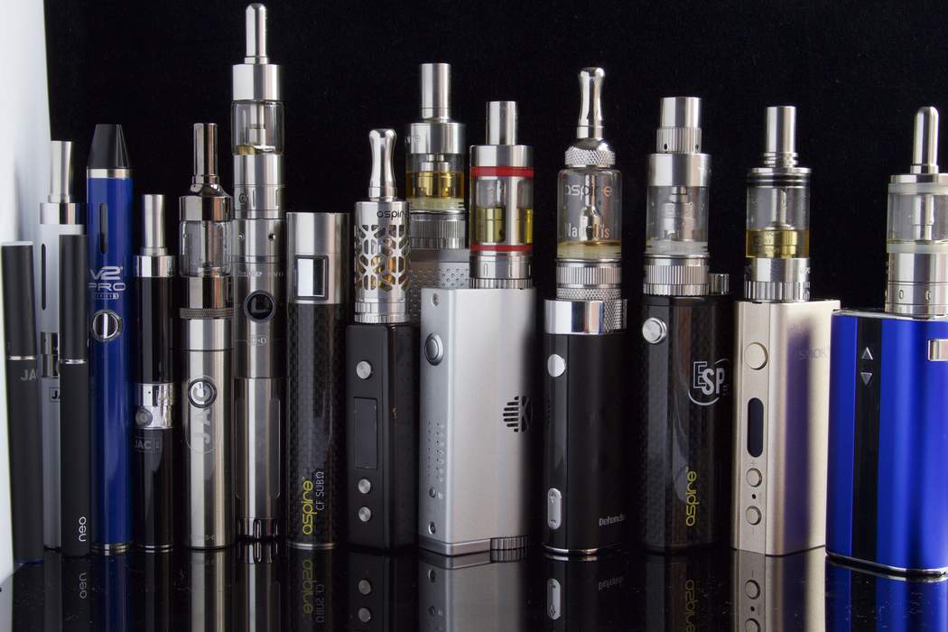 Electronic cigarette: Device that vaporizes a liquid nicotine solution for inhalation