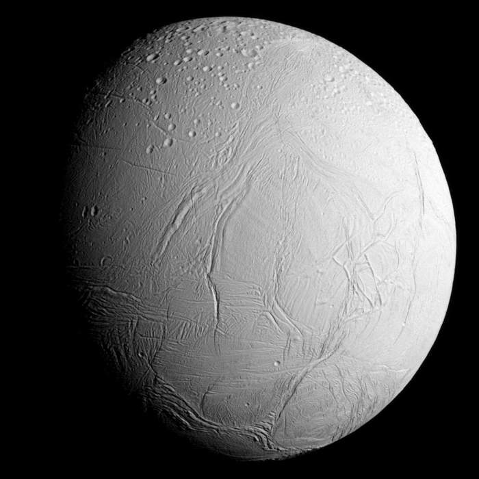 Enceladus: Natural satellite orbiting Saturn