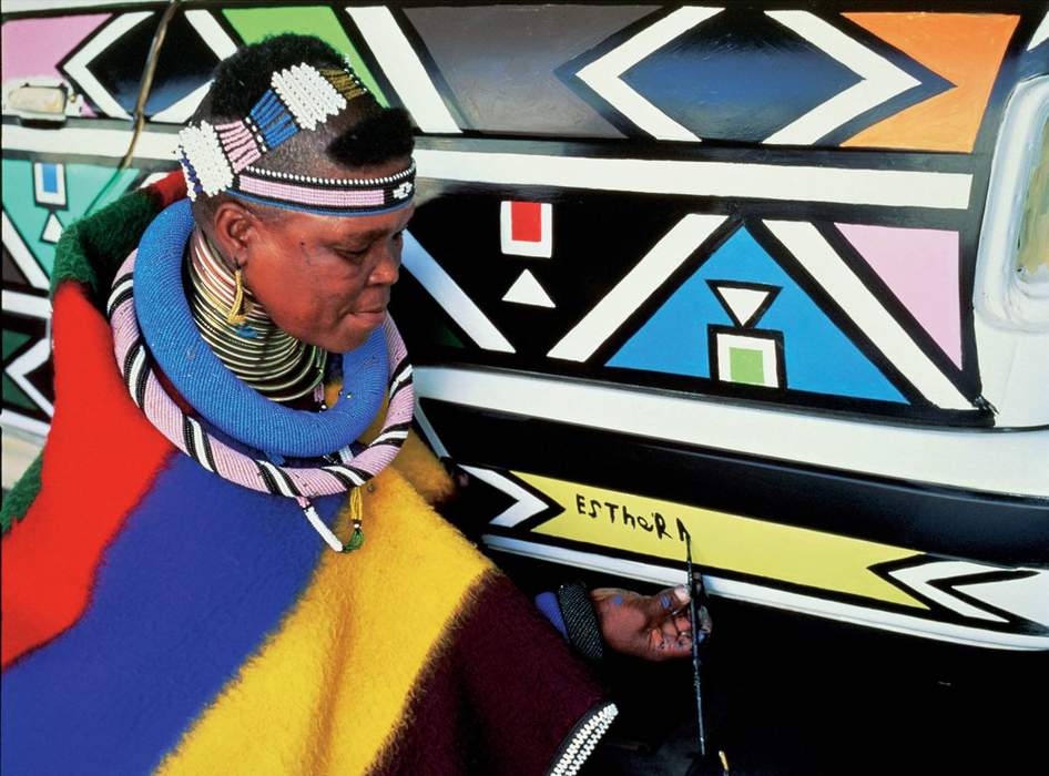 Esther Mahlangu: South African artist