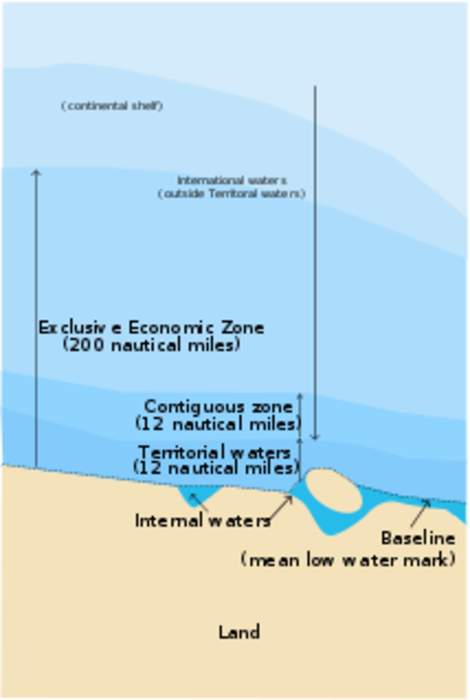 Exclusive economic zone: Adjacent sea zone in which a state has special rights