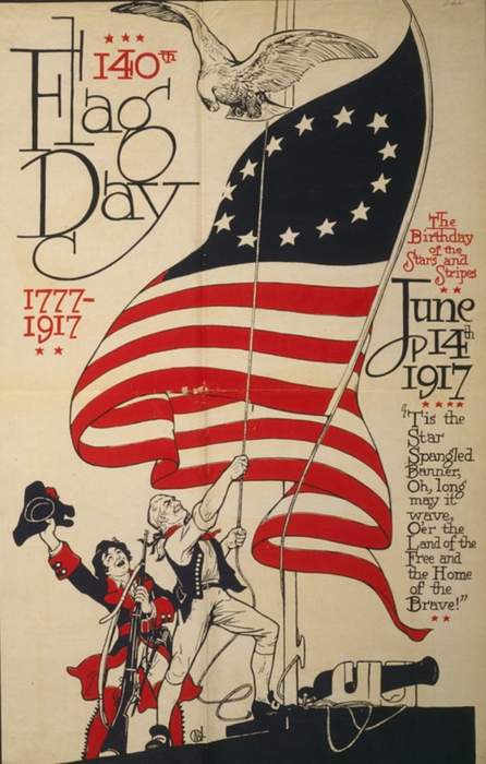 Flag Day (United States): Holiday commemorating the adoption of the national flag (June 14, 1777)