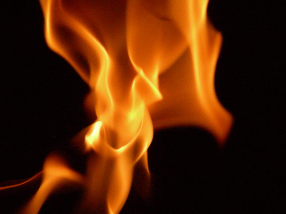 Flame: Visible, gaseous part of a fire