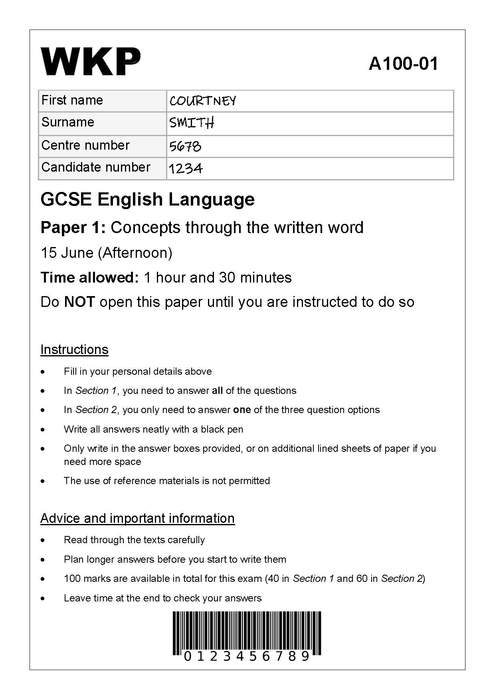 GCSE: British public examinations, generally taken aged 15-16