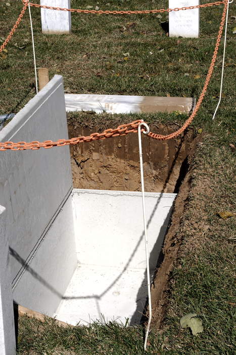 Grave: Burial location of a dead body