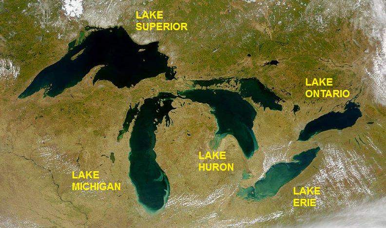 Great Lakes: Group of lakes in North America