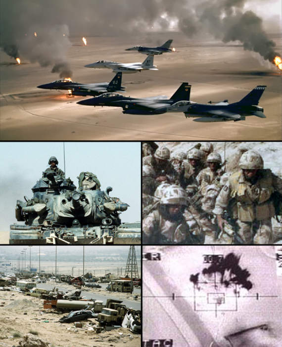 Gulf War: 1990–1991 conflict between Iraq and a 42-country coalition