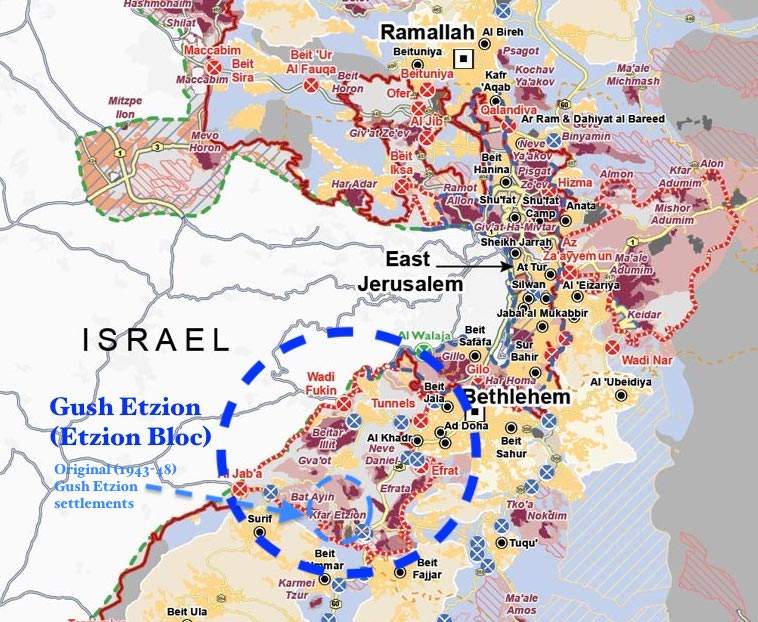 Gush Etzion: Israeli settlement cluster in the West Bank