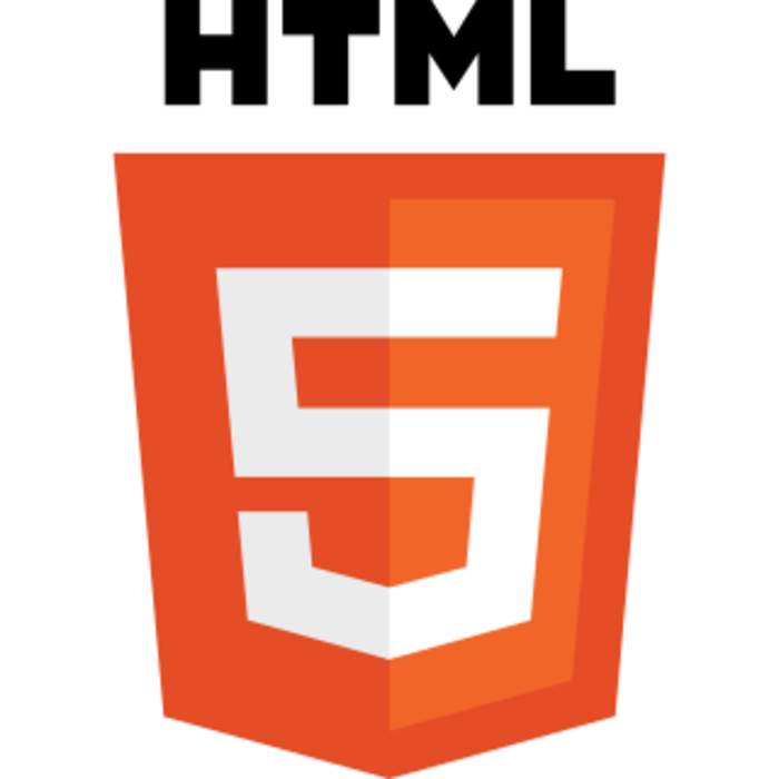 HTML5: Fifth and current version of hypertext markup language