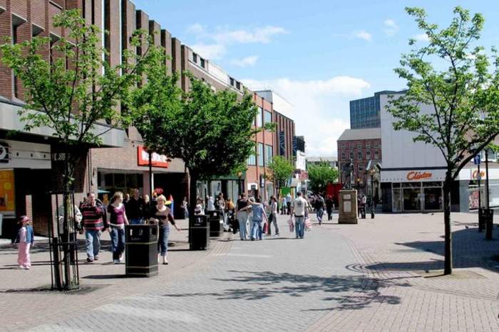 Hanley: One of the Six Towns of Stoke-on-Trent, in Staffordshire, England
