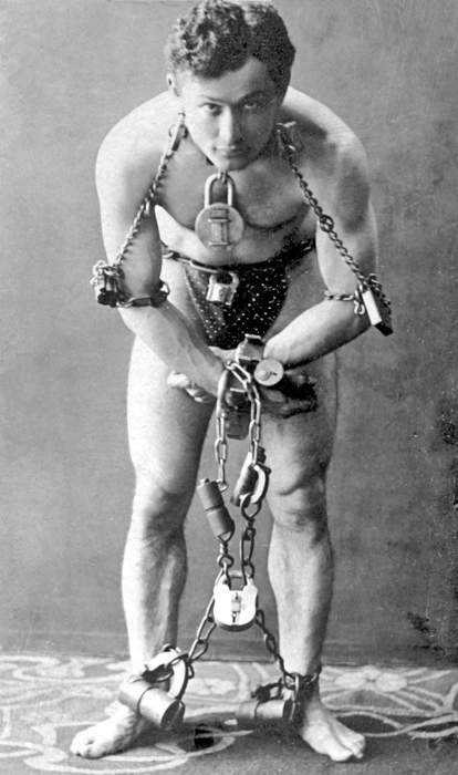 Harry Houdini: Hungarian-American illusionist, escapologist, and stunt performer