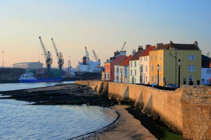 Hartlepool: Town in County Durham, England