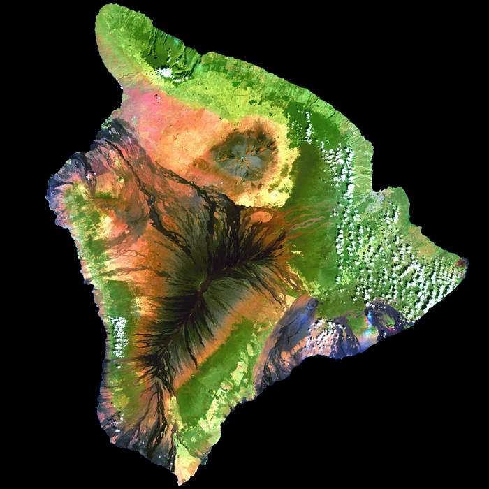 Hawaii (island): Largest of the Hawaiian islands