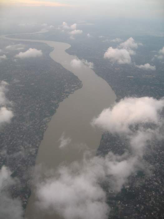 Hooghly River: Distributary of the Ganges River in India