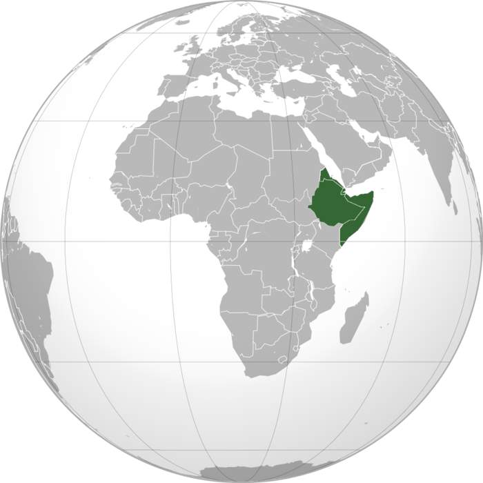 Horn of Africa: Peninsula in East Africa including Djibouti, Eritrea, Ethiopia and Somalia