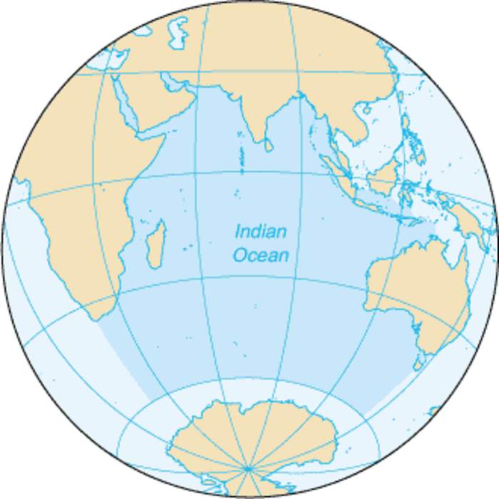 Indian Ocean: Ocean bounded by Asia, Africa and Australia