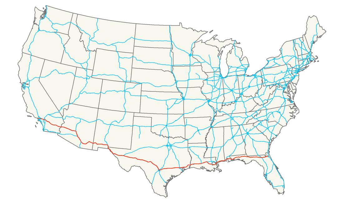 Interstate 10: Interstate Highway across the southern US